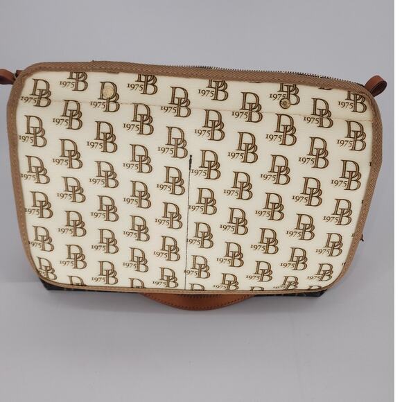 Dooney & Bourke Monogram Black Canvas Shoulder Bag - Picture 14 of 16